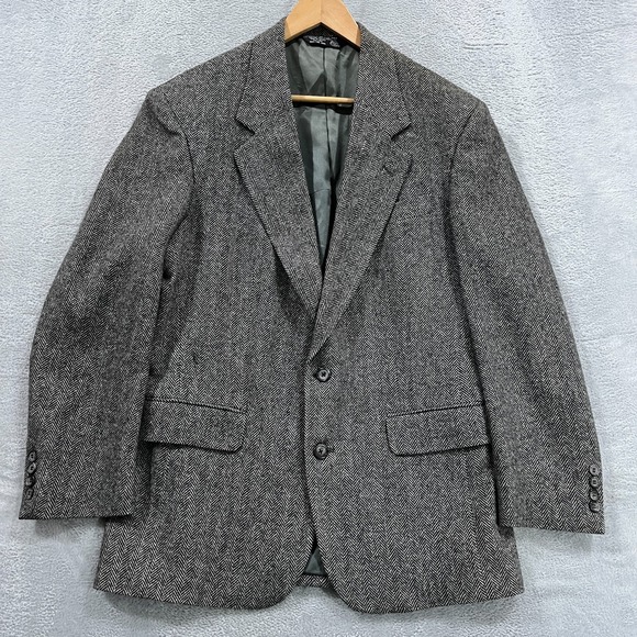 Alexander Jordan Other - Vintage John‎ Alexander Blazer Mens 38R Wool Tweed 2 Button 90s Preppy